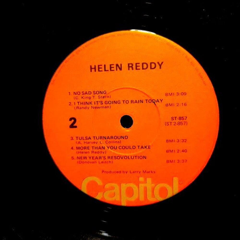 Helen Reddy Vinyl Record Album 1971 LP Capital ST-857 - Picture 4 of 4